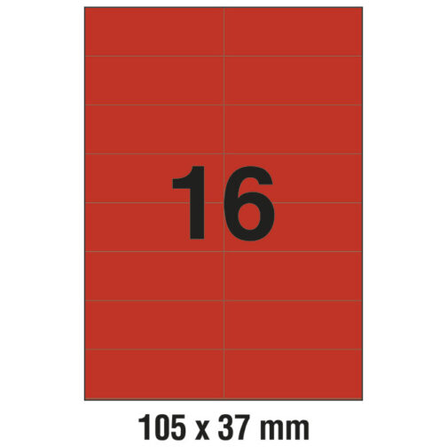 Etikete ILK 105x37mm pk100L Zweckform 3452 crvene