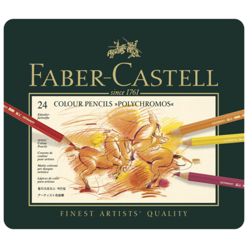 Boje drvene  24boje metalna kutija Polychromos Faber-Castell 110024