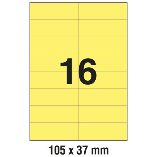 Etikete ILK 105x37mm pk100L Zweckform 3455 žute