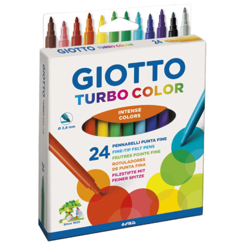 Flomaster školski  24boje Giotto Turbo Color Fila 0715 blister