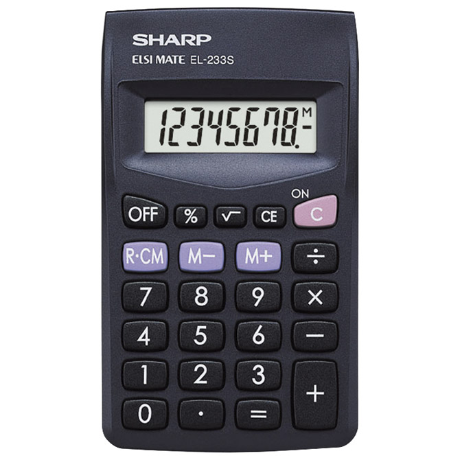 Kalkulator komercijalni  8mjesta Sharp EL-233SBBK blister!!