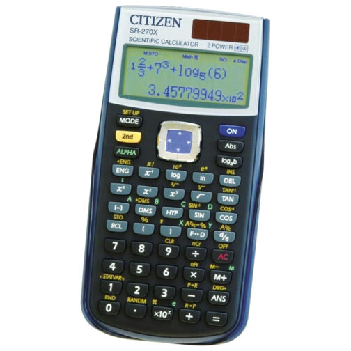 Kalkulator tehnički 10+2mjesta 251 funkcija Citizen SR-270X crni blister!!