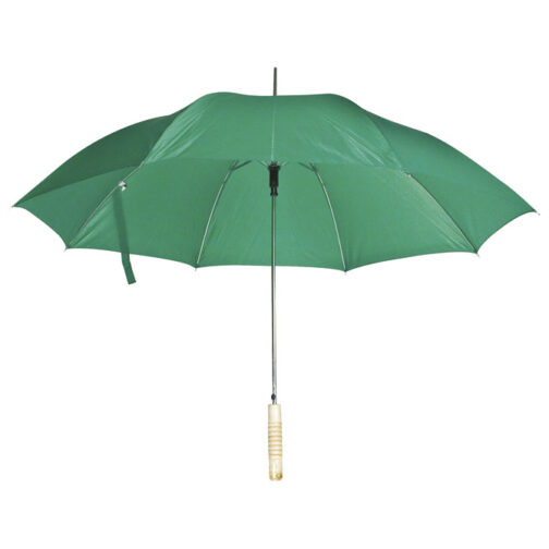 Kišobran automatik s drvenom drškom zeleni