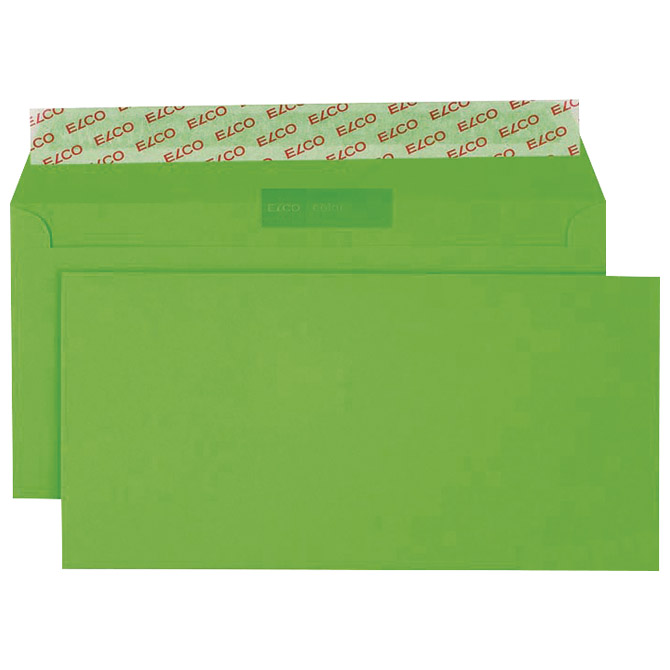 Kuverte u boji 11x23cm strip pk25 Elco zelene