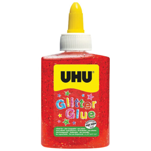 Ljepilo glitter glue 88ml UHU LO181810 crveno!!