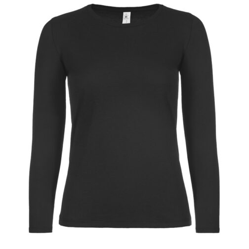 Majica dugi rukavi B&C #E150/women LSL crna XS