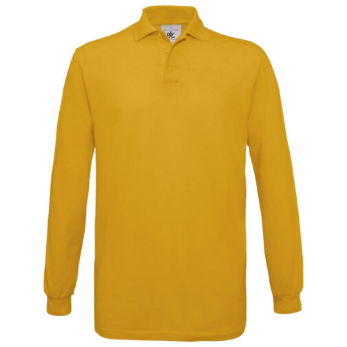Majica dugi rukavi B&C Safran Polo LSL 180g zlatna žuta 2XL!!