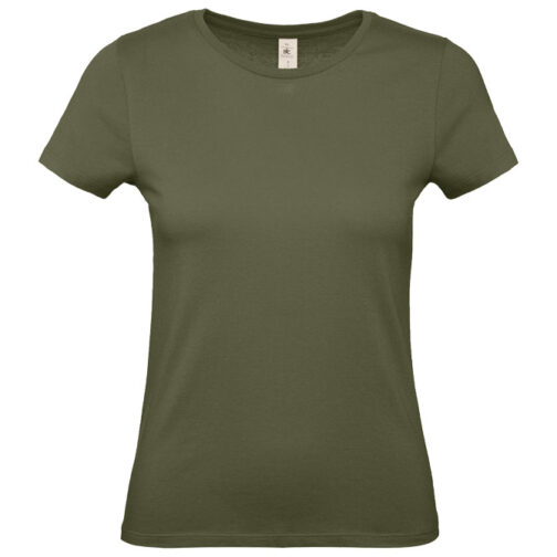 Majica kratki rukavi B&C #E150/women maslinasto zelena L