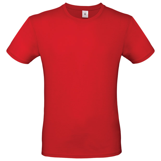 Majica kratki rukavi B&C #E190 crvena L