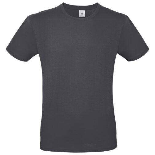 Majica kratki rukavi B&C #E190 tamno siva XL