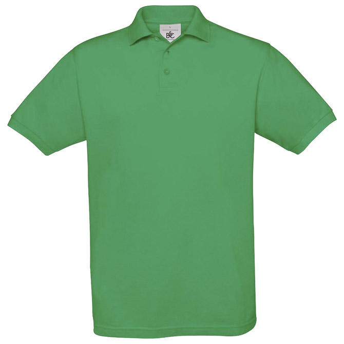 Majica kratki rukavi B&C Safran Polo 180g trava zelena S!!