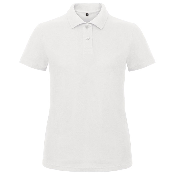 Majica kratki rukavi polo B&C ID.001/women 180g bijela XL