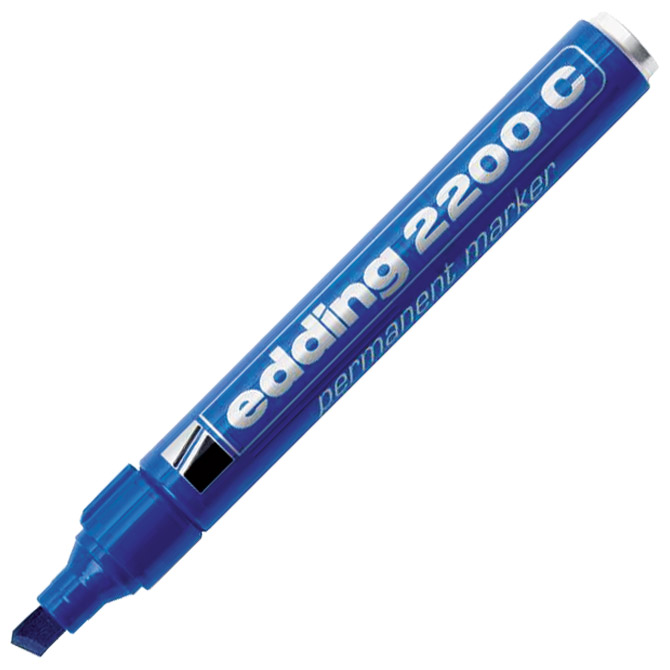 Marker permanentni 1-5mm klinasti vrh Edding 2200 C plavi