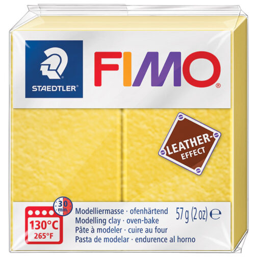 Masa za modeliranje   57g Fimo Effect Leather-effect Staedtler 8010-109 zlatno žuta
