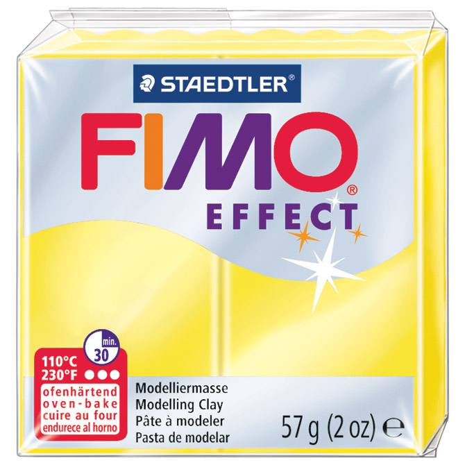 Masa za modeliranje   57g Fimo Effect Staedtler 8020-104 prozirno žuta