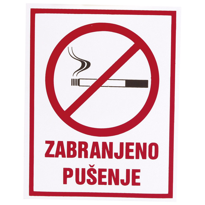 Naljepnice "Zabranjeno pušenje" Etikgraf