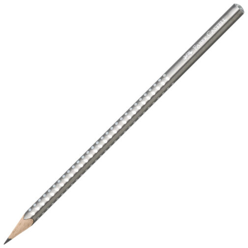 Olovka grafitna B Sparkle pearl Faber-Castell 118213 metalik srebrna!!