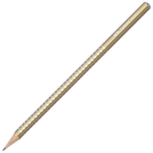 Olovka grafitna B Sparkle pearl Faber-Castell 118214 metalik zlatna