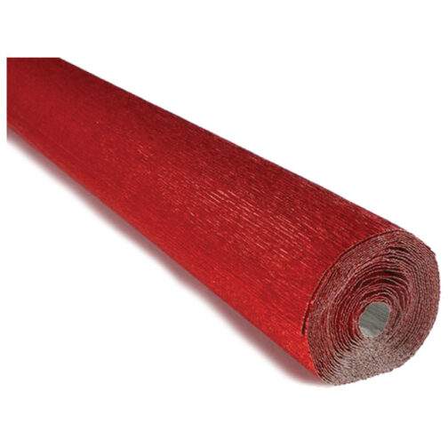 Papir krep 180g 50x250cm Cartotecnica Rossi 803 metalik crveni