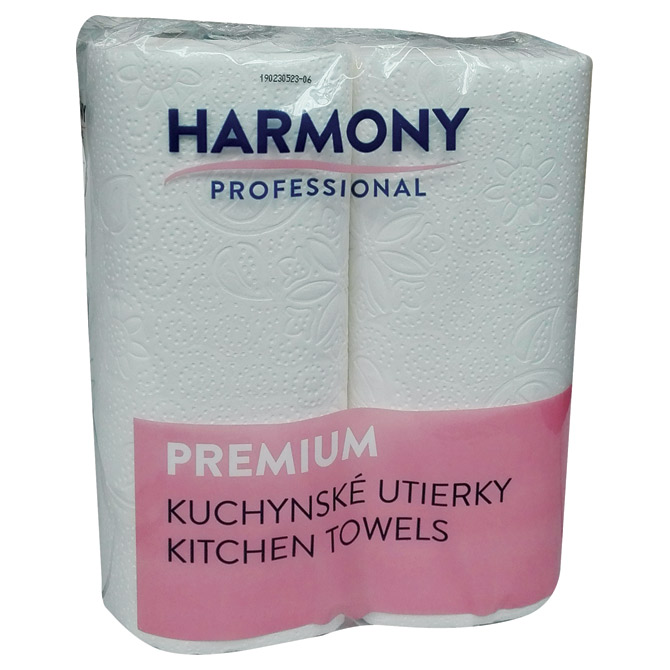 Ručnik papirnati jastučni 22cm dvoslojni pk2 Harmony bijeli!!