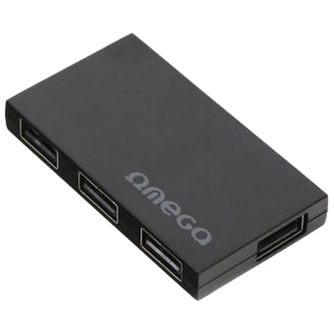 USB hub 2.0 externi 4-portni Black Box Omega crni