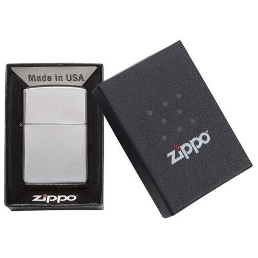 Upaljač metalni sjajni Zippo 250 srebrni