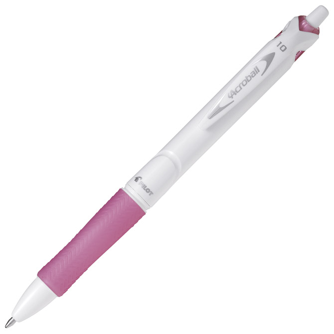 Olovka kemijska Acroball Pure White Begreen Pilot BAB-15M-BG-P roza!!