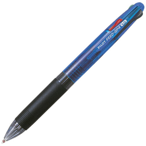 Olovka kemijska grip četverobojna FEED GP4 Begreen Pilot BPKG-35RM-BG-L plava