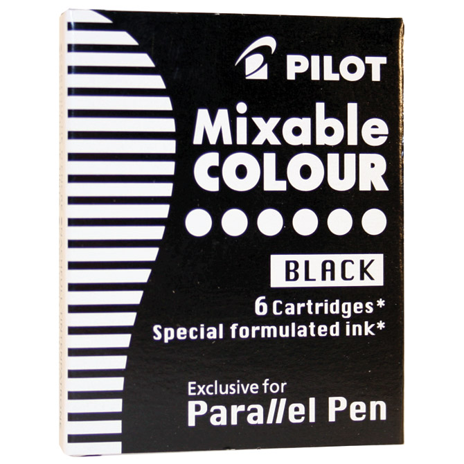 Tinta za nalivpero patrone Parallel pen pk6 Pilot IC-P3-S6 crna