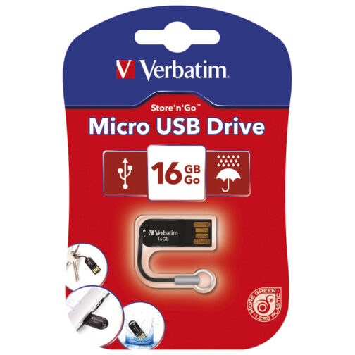 Memorija USB 16GB 2.0 Store'n'Go Micro Verbatim 44050 crna blister!!