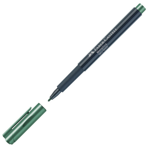 Marker permanentni 1-2mm Metallic Faber-Castell 160778 metalik tamno zeleni
