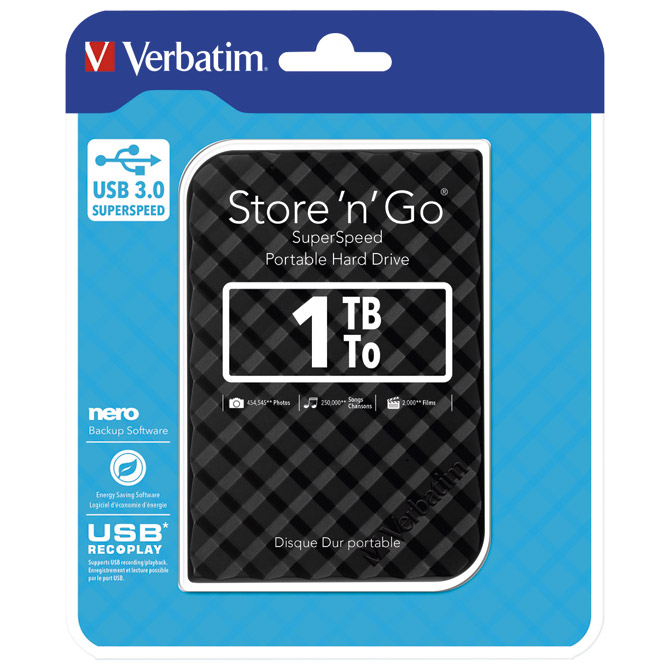 Hard disk 2.5"     1Tb USB 3.0 - 3D surface Verbatim 53194 crni blister