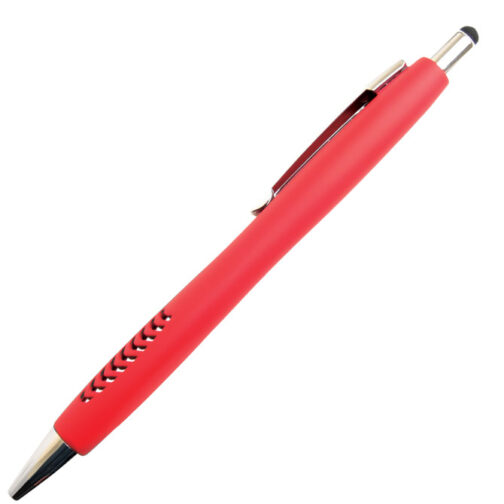 Olovka kemijska metalna gumirana grip+touch pen YCD1006TR Melbourne crvena