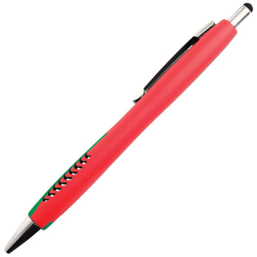 Olovka kemijska metalna gumirana grip+touch pen YCD1006TR Melbourne zelena