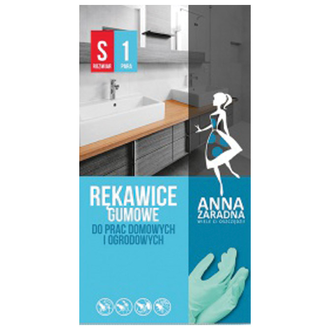 Pribor za čišćenje-rukavice za domaćinstvo zelene blister S