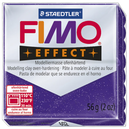 Masa za modeliranje   57g Fimo Effect Staedtler 8020-602 glitter ljubičasta