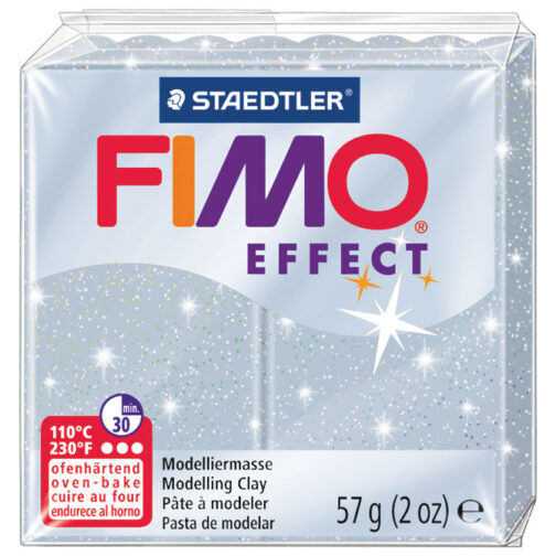Masa za modeliranje   57g Fimo Effect Staedtler 8020-812 glitter srebrna (nova š.000052499)!!