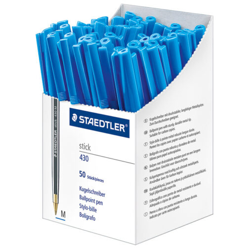 Olovka kemijska Stick 430 M Staedtler 430 M-3CP5 plava-KOMAD (prodaja na pakiranje od 50kom)