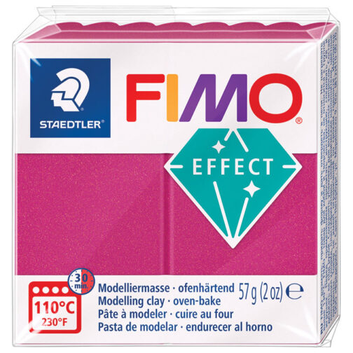 Masa za modeliranje   57g Fimo Effect Metallic Staedtler 8010-21 metalik bordo