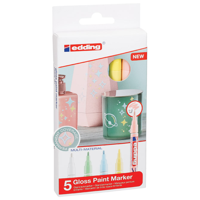 Marker-permanentni-sjajni-lakirajuci-1-2-mm-Edding-7515boja-pastel-blister Marker permanentni sjajni lakirajući 1-2 mm Edding 751/5boja pastel blister